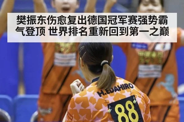 樊振东伤愈复出德国冠军赛强势霸气登顶 世界排名重新回到第一之巅